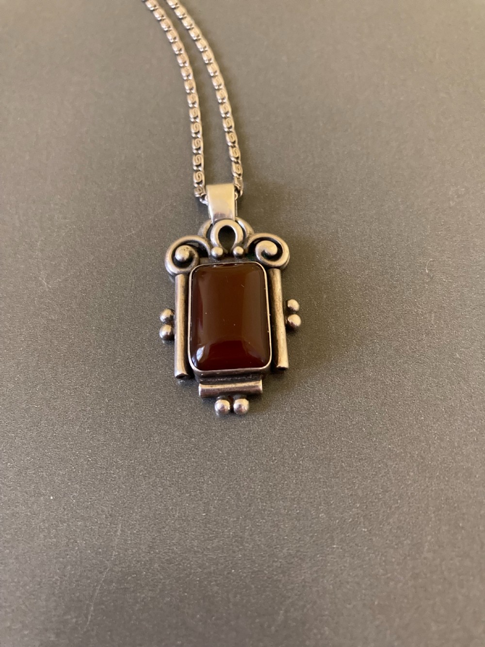 Danish Silver Pendant. 1940s. View II