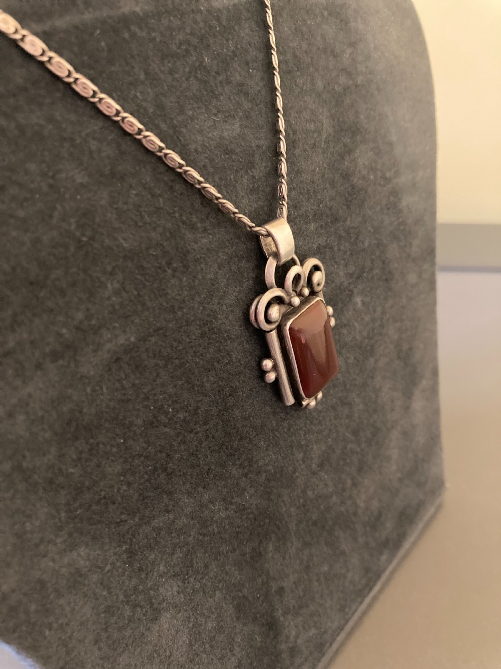 Danish Silver Pendant. 1940s. View IV