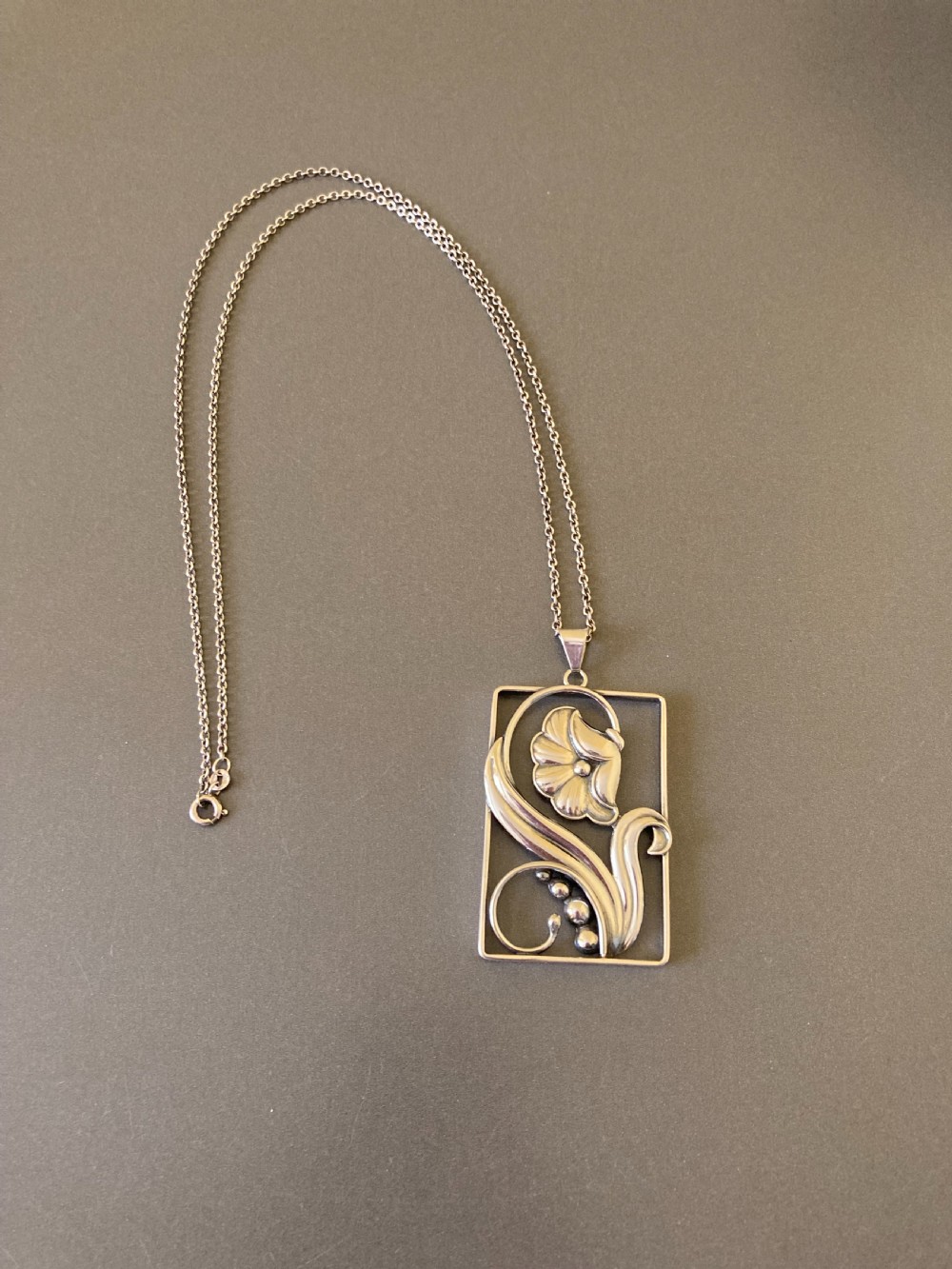 Danish Silver Pendant. 1930s.