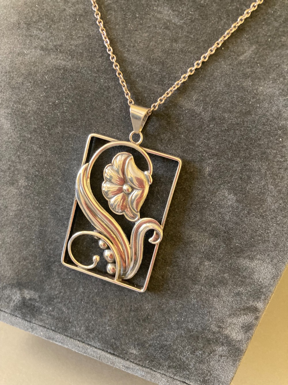 Danish Silver Pendant. 1930s. View IV