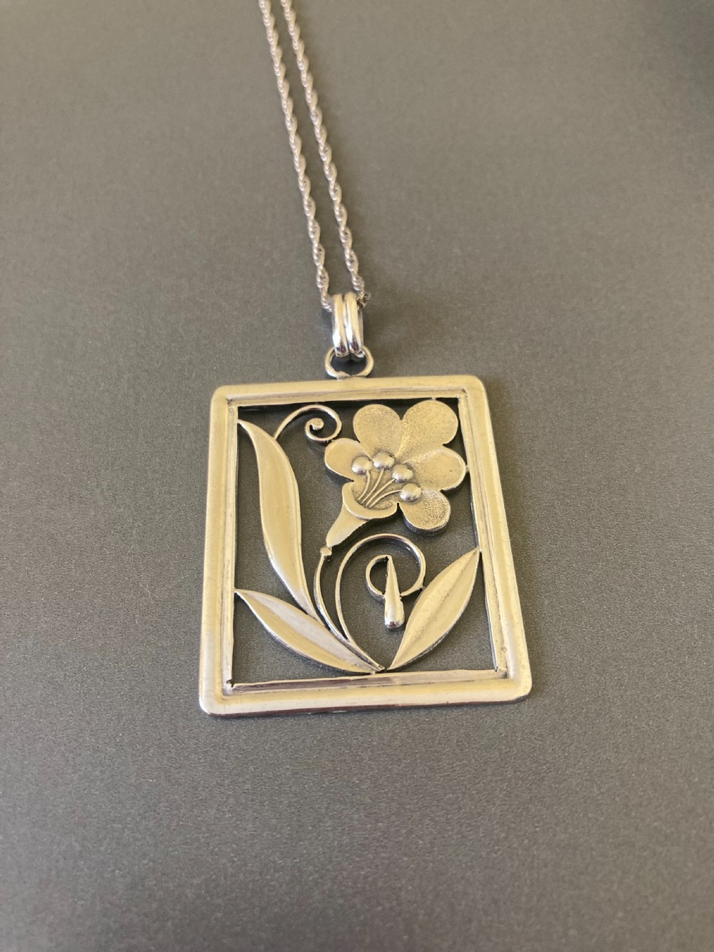 Danish Silver Pendant. 1940s. View II