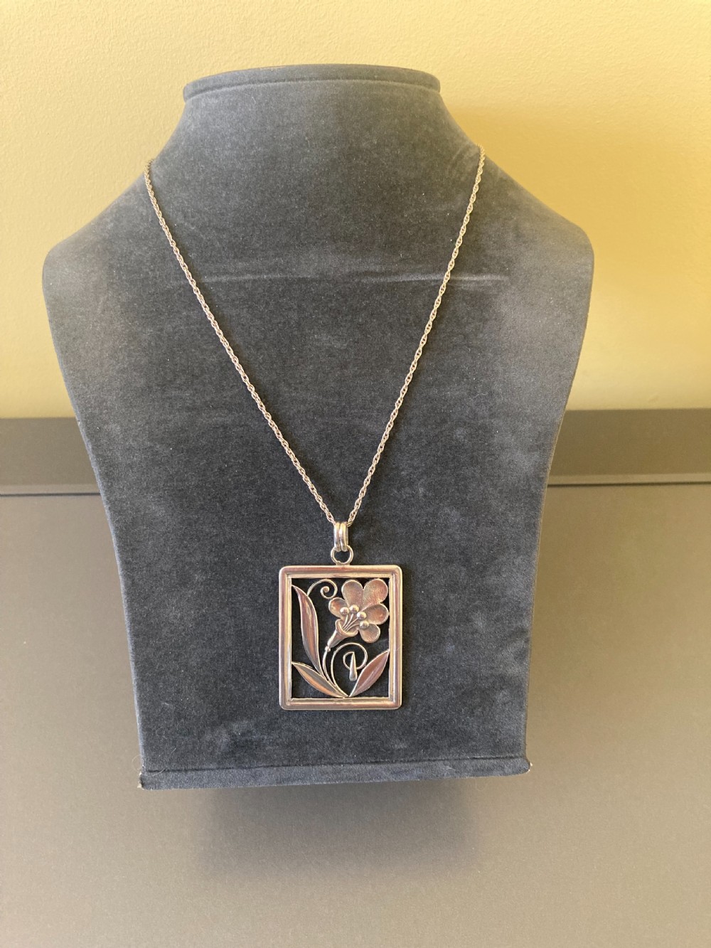 Danish Silver Pendant. 1940s. View III