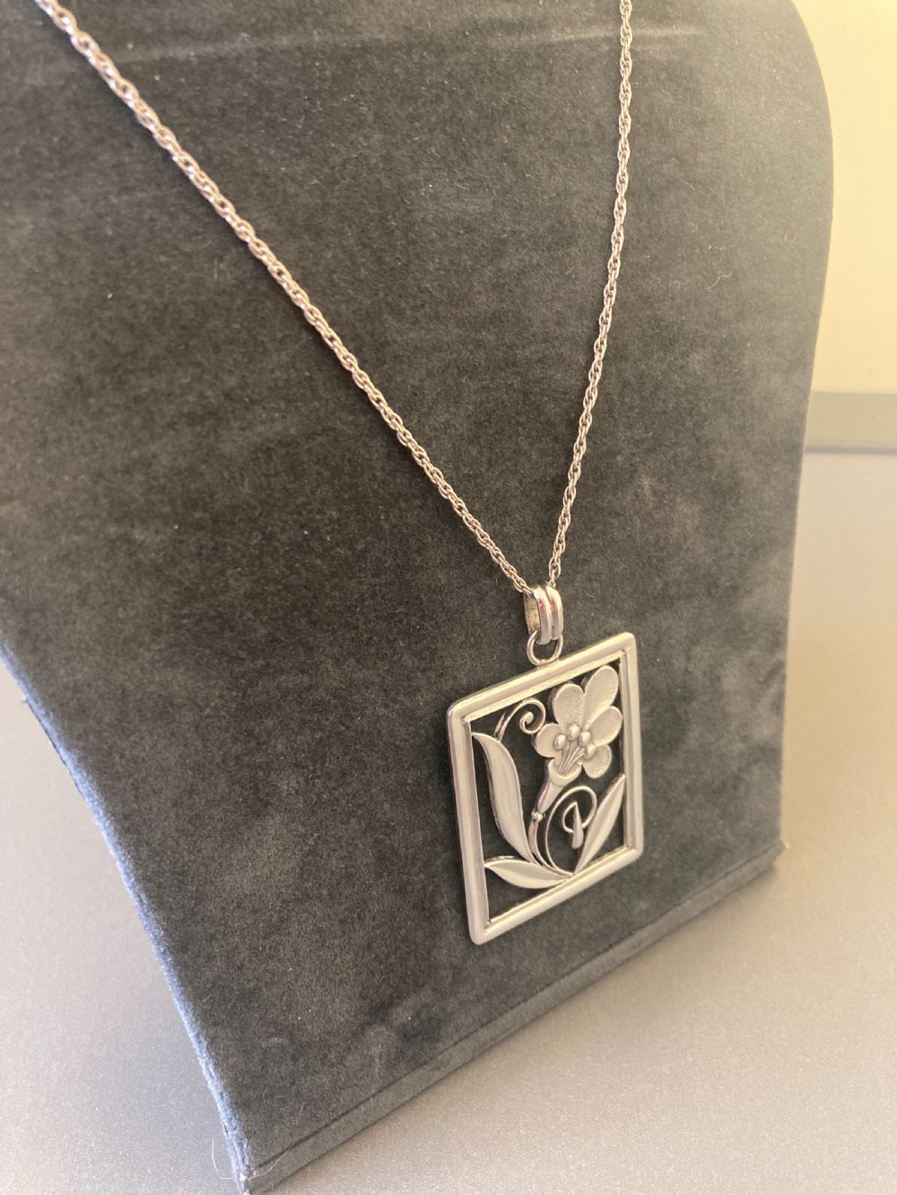 Danish Silver Pendant. 1940s. View IV