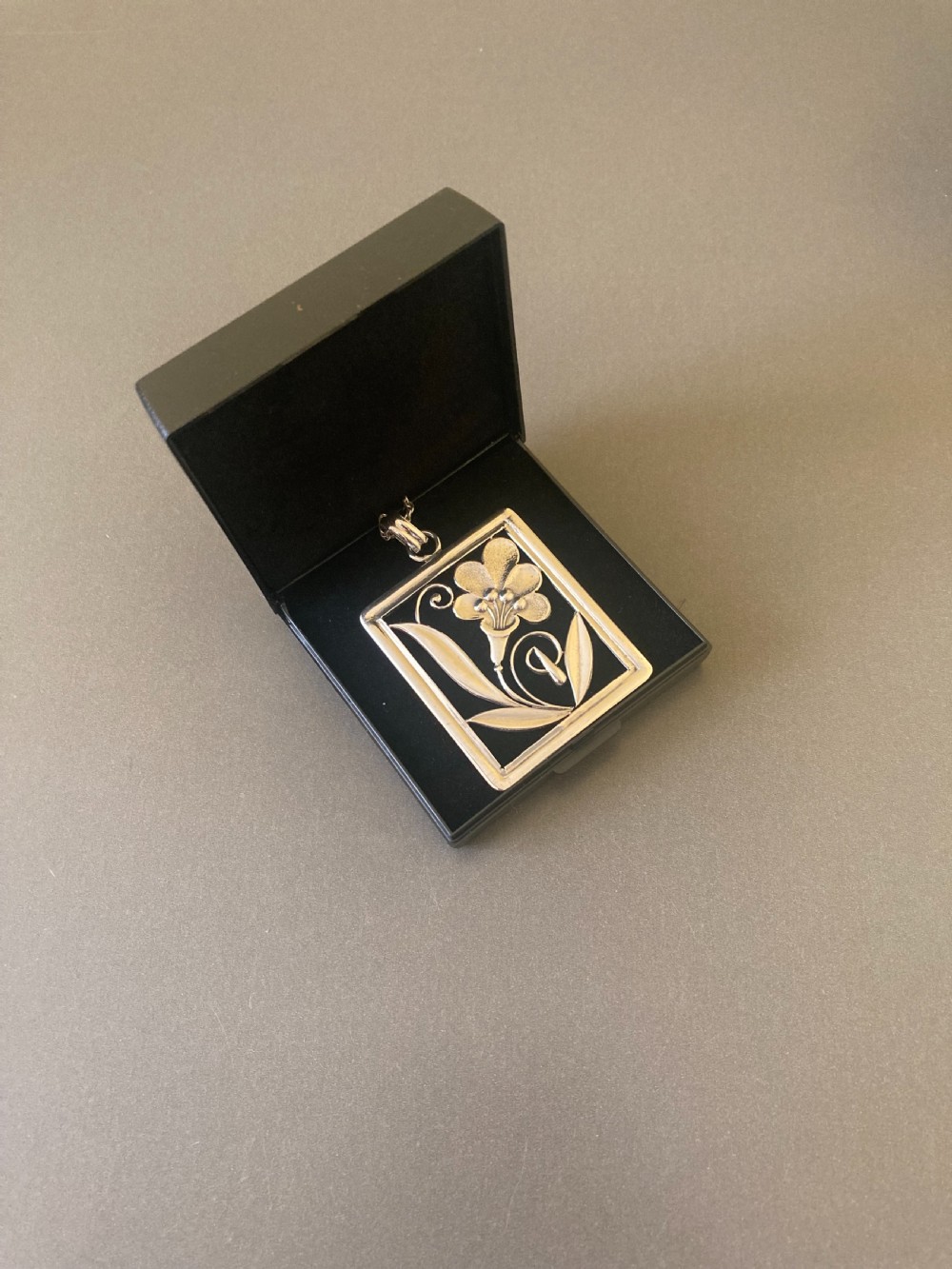 Danish Silver Pendant. 1940s. View V