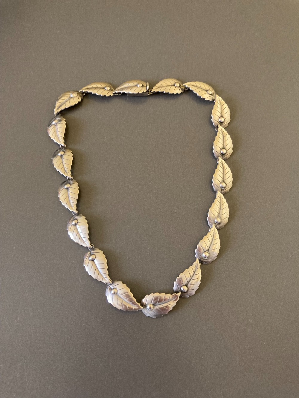 Danish Silver Necklace. 1950s.