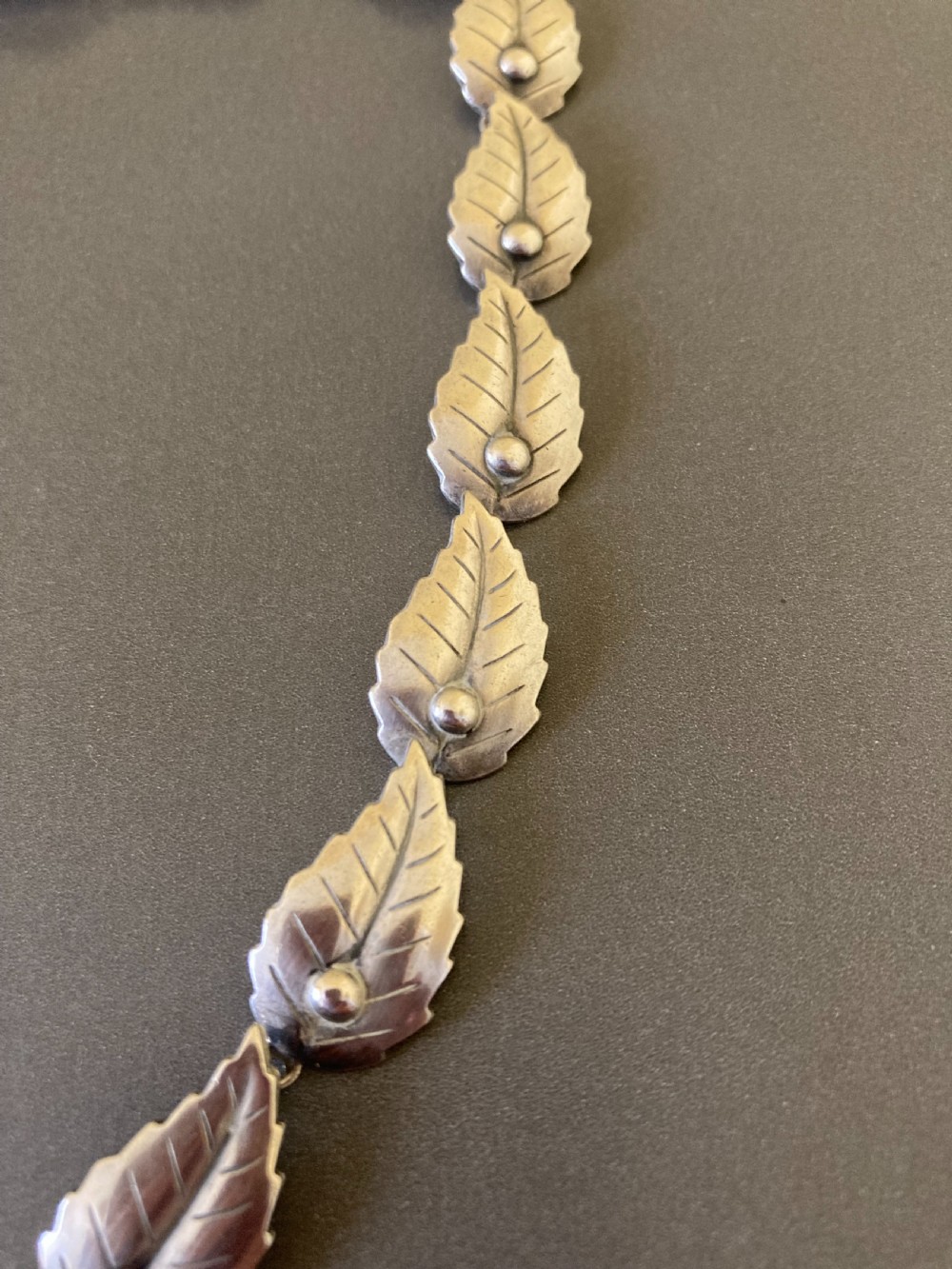 Danish Silver Necklace. 1950s. View II