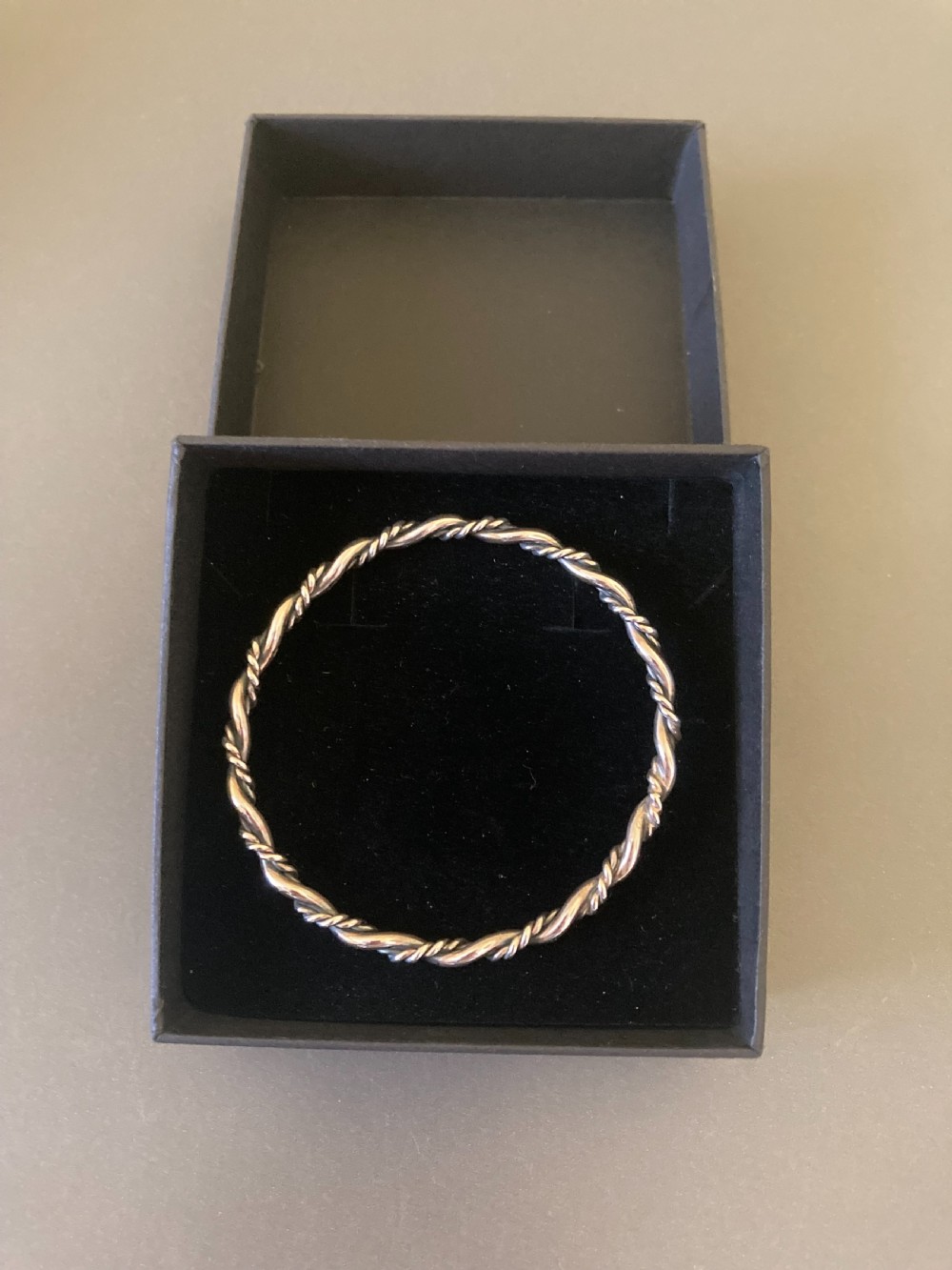 Danish Silver Bangle. By Randers Silver. 1950s. View IV