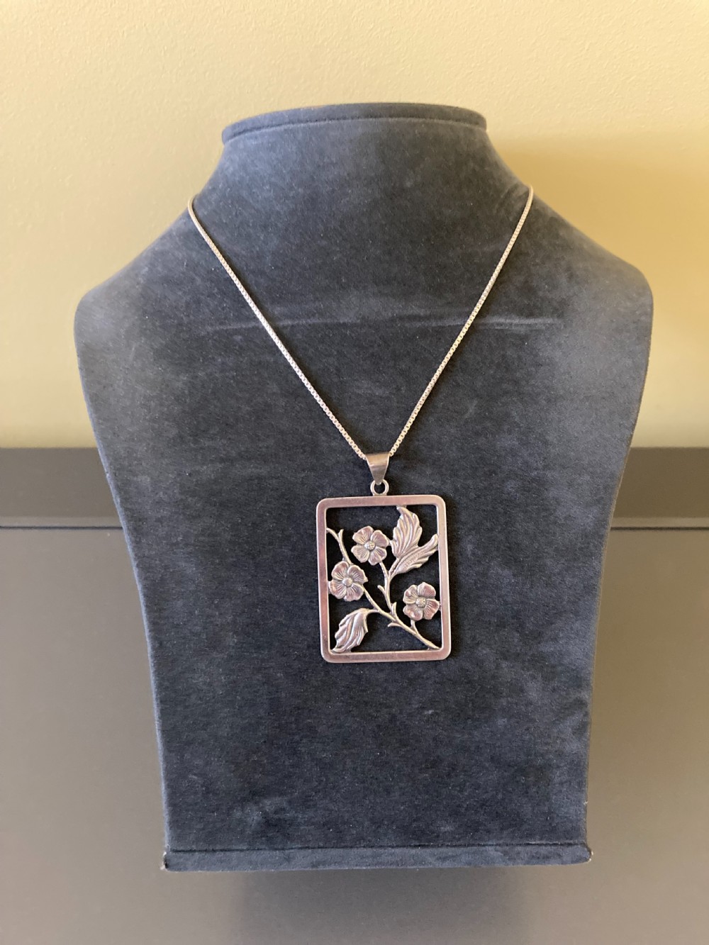 Danish Silver Pendant. 1930s. View III