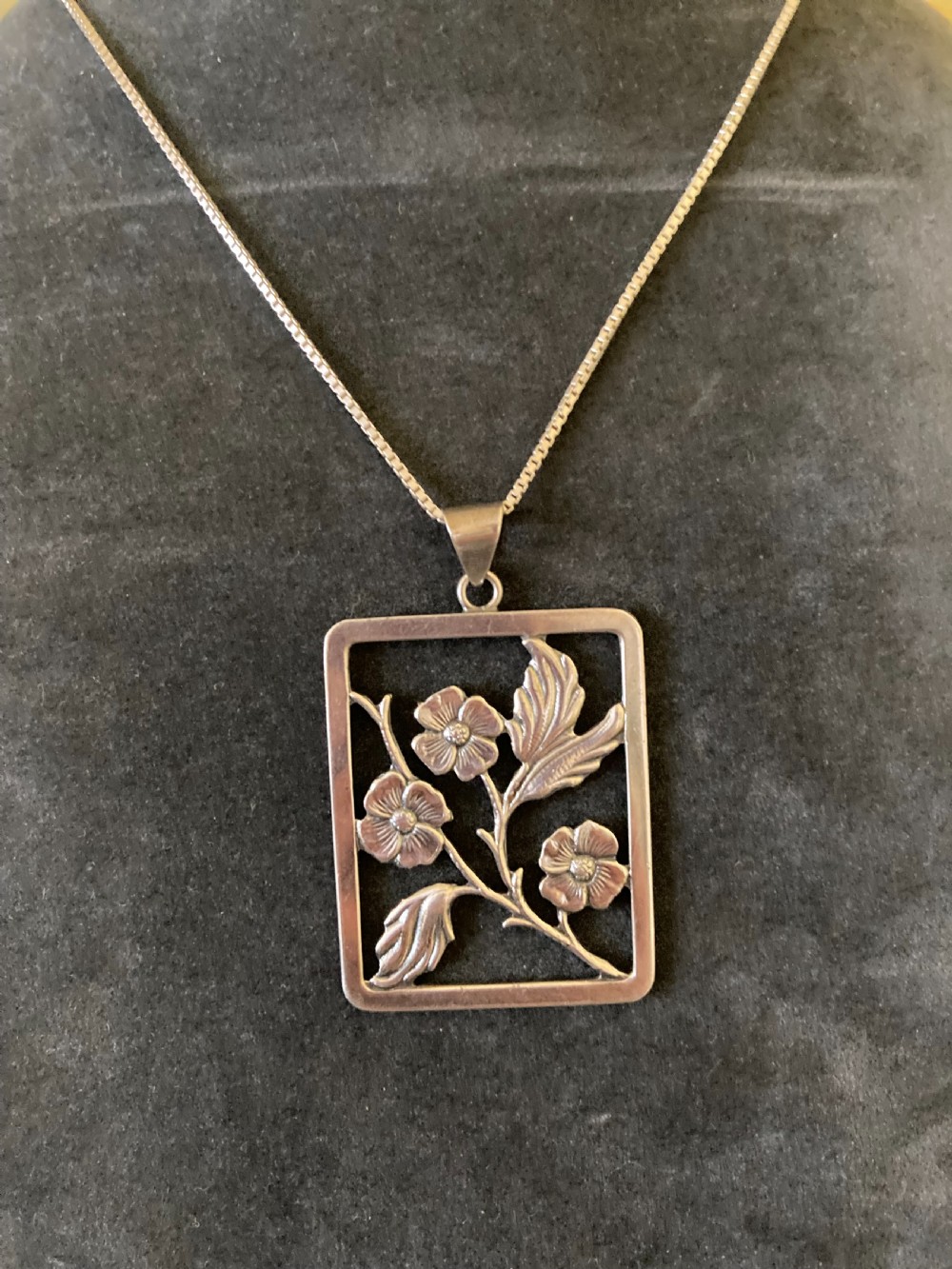Danish Silver Pendant. 1930s. View IV