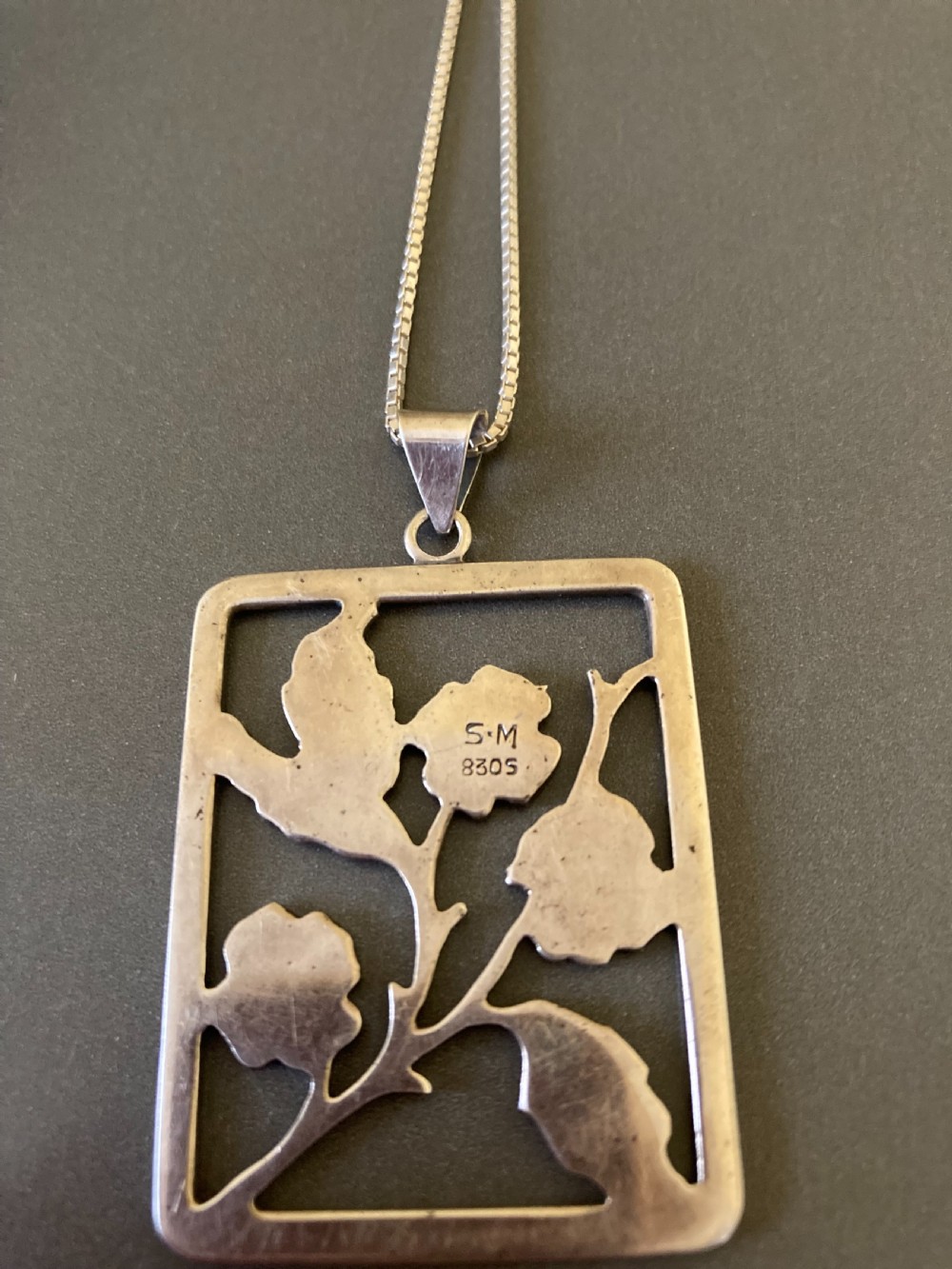 Danish Silver Pendant. 1930s. View VI