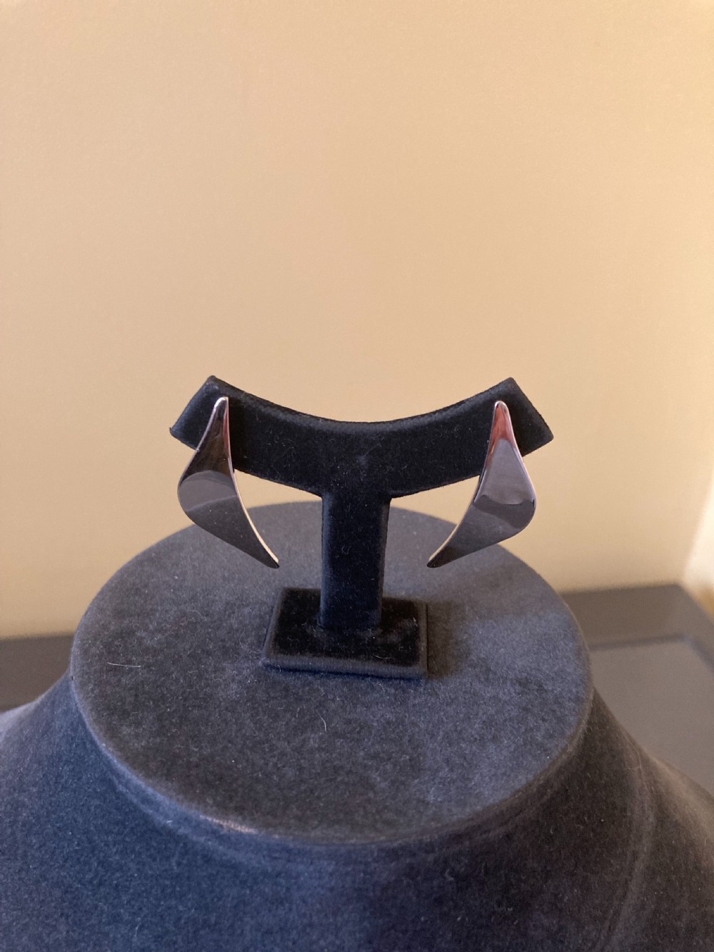 Danish Silver Earrings. 1960s. By Randers Silver. View III