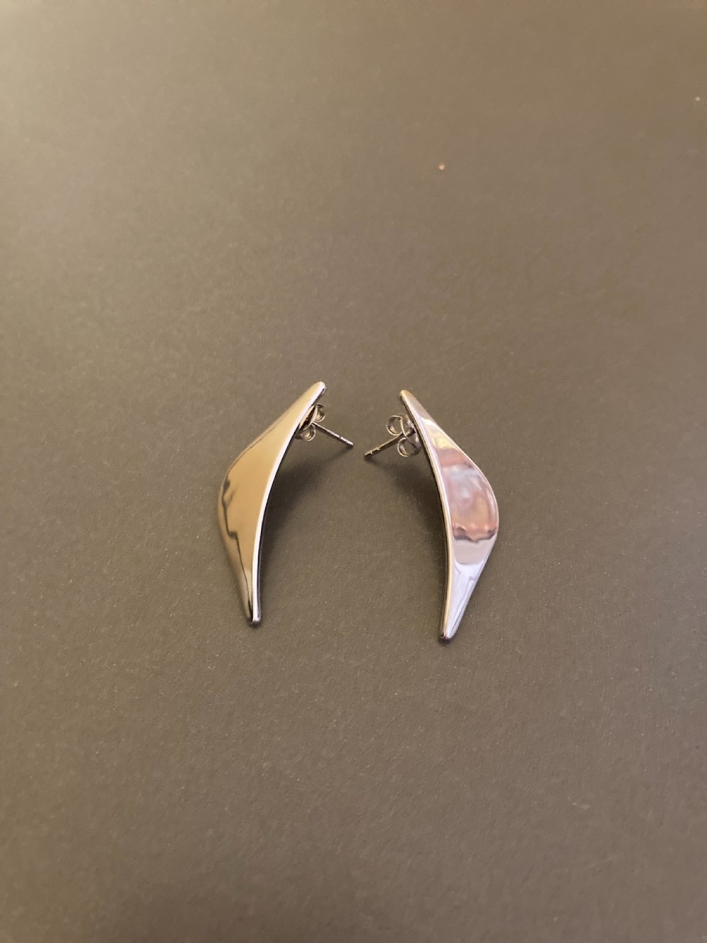 Danish Silver Earrings. 1960s. By Randers Silver. View IV