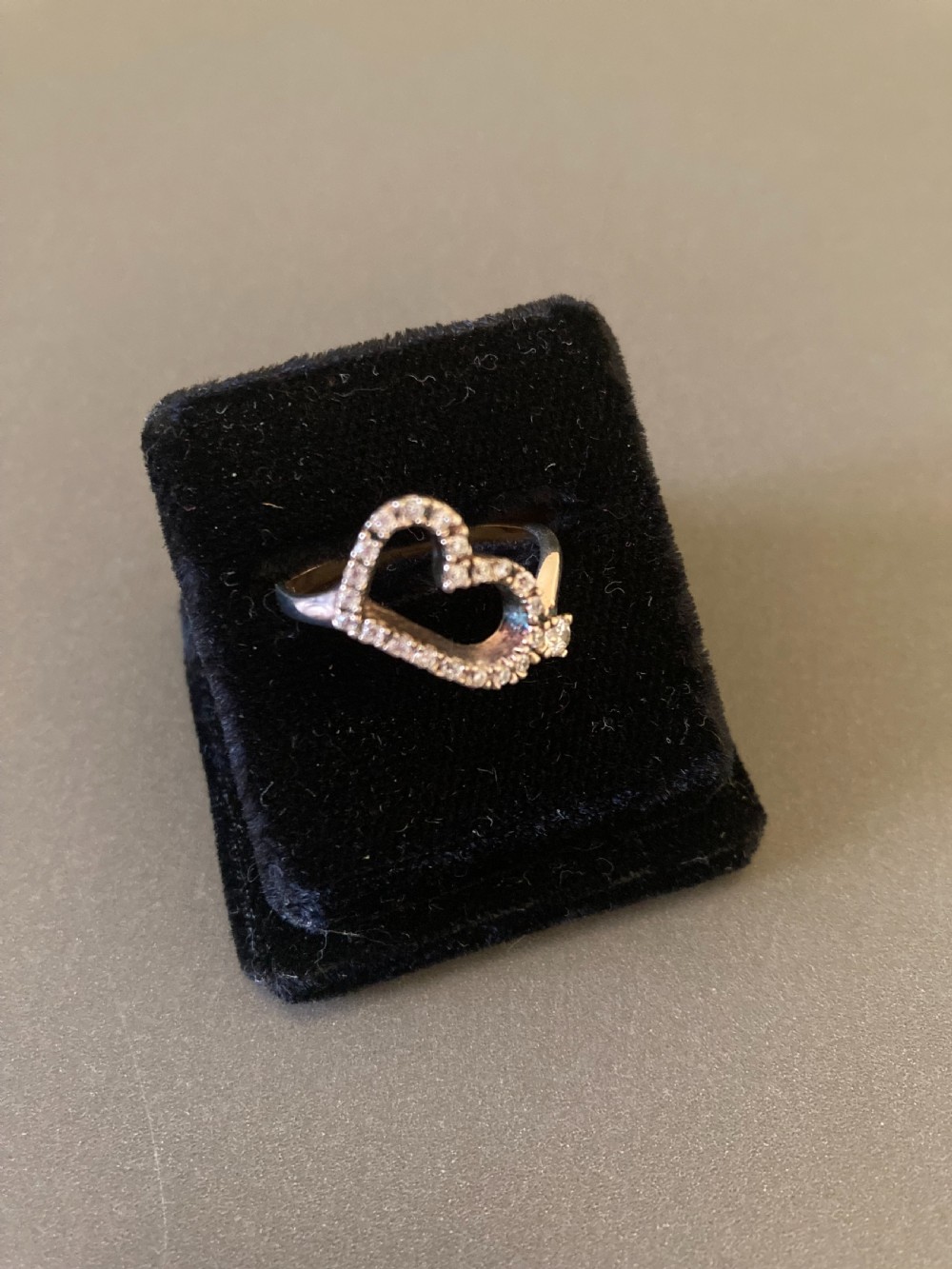 Danish Silver and Zirconia Ring. 1960s. By Randers Silver.  View III