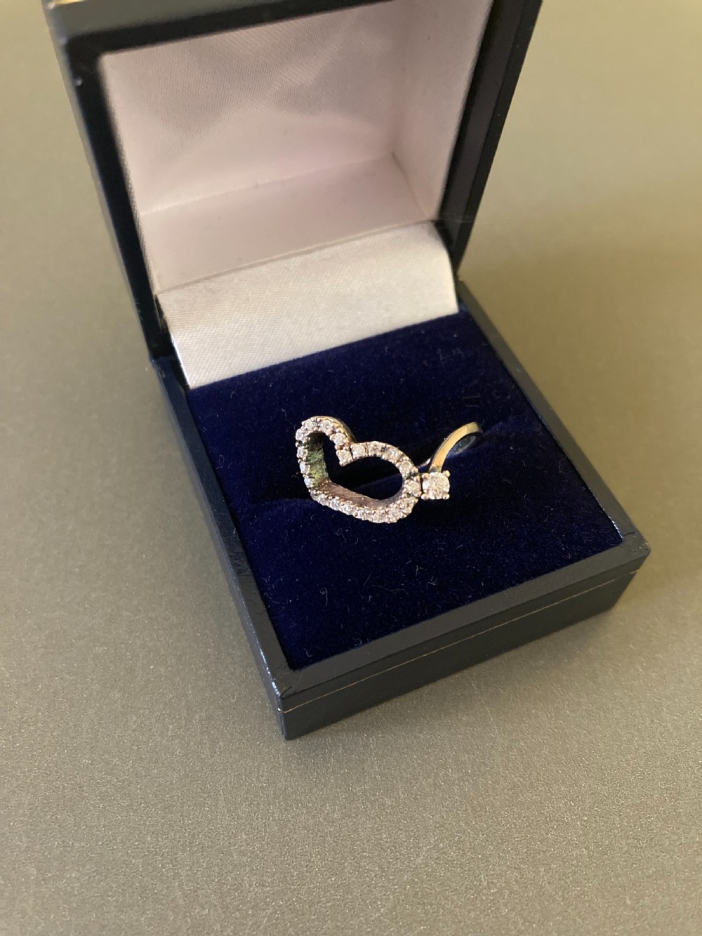 Danish Silver and Zirconia Ring. 1960s. By Randers Silver.  View IV