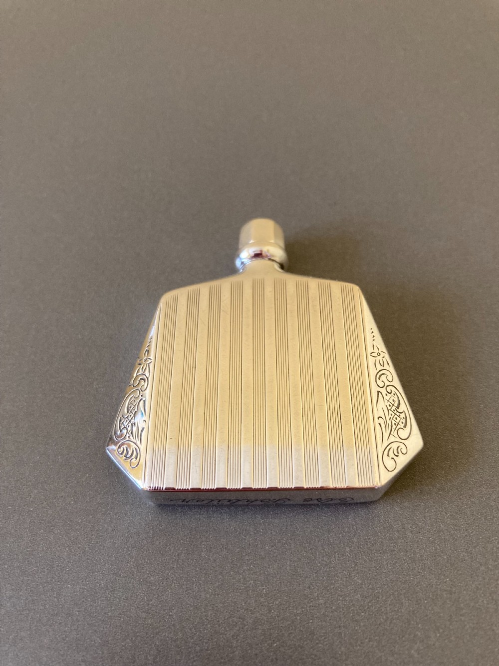 Rare Danish Silver Art Deco Miniature Scent Bottle. 1930s.