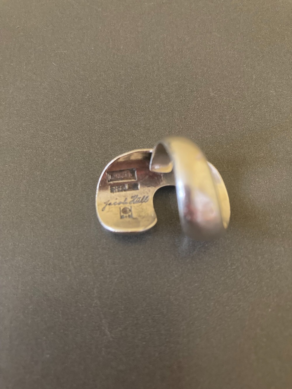 Danish Silver Ring. By Jacob Hull. 1960s. View VII