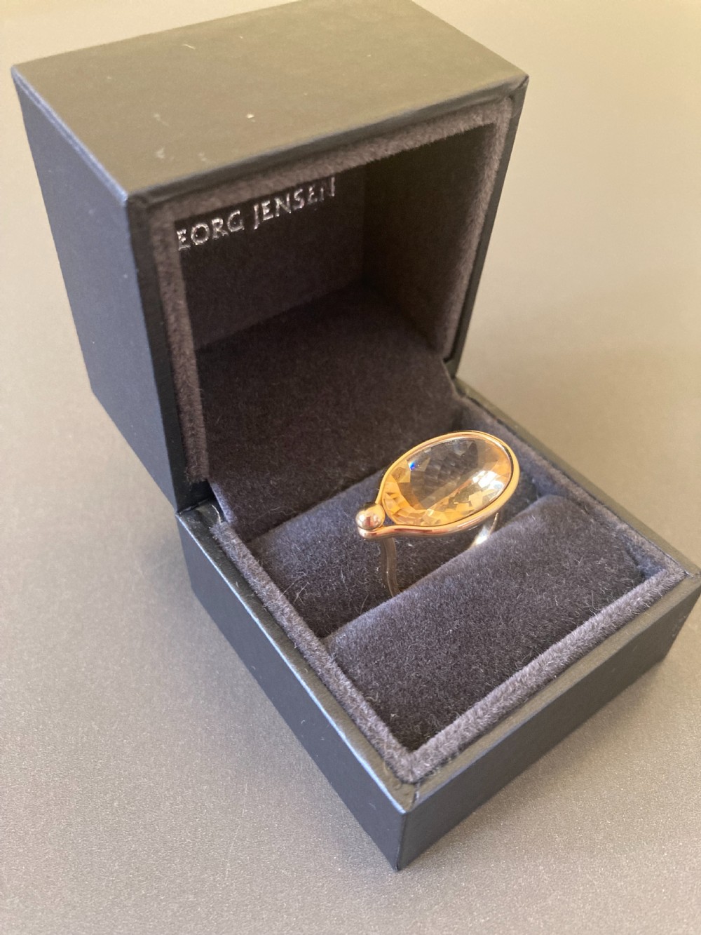 Georg Jensen 18ct Gold and Citrine 
