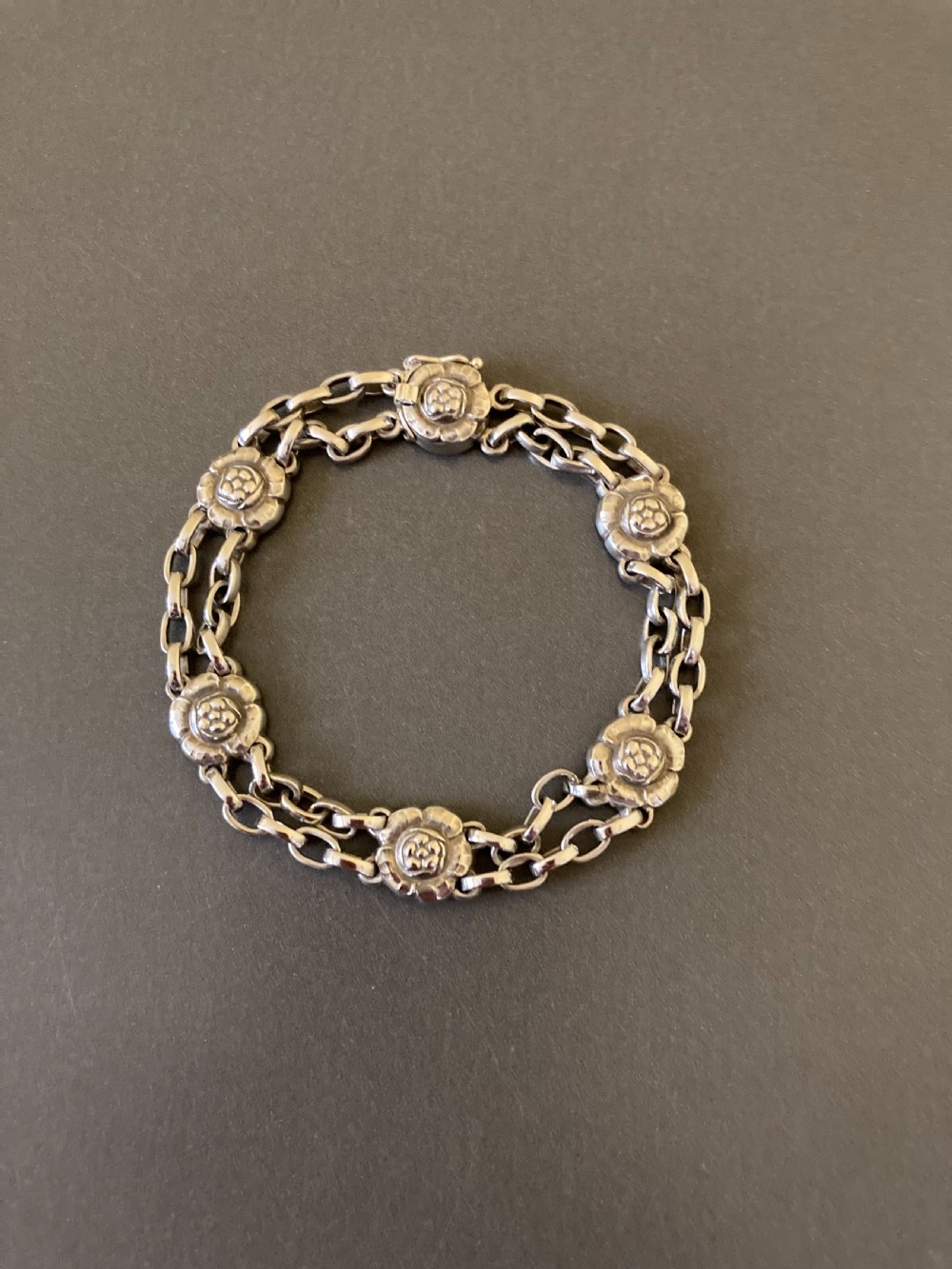 Georg Jensen Danish Silver Bracelet. No 50A. View IV