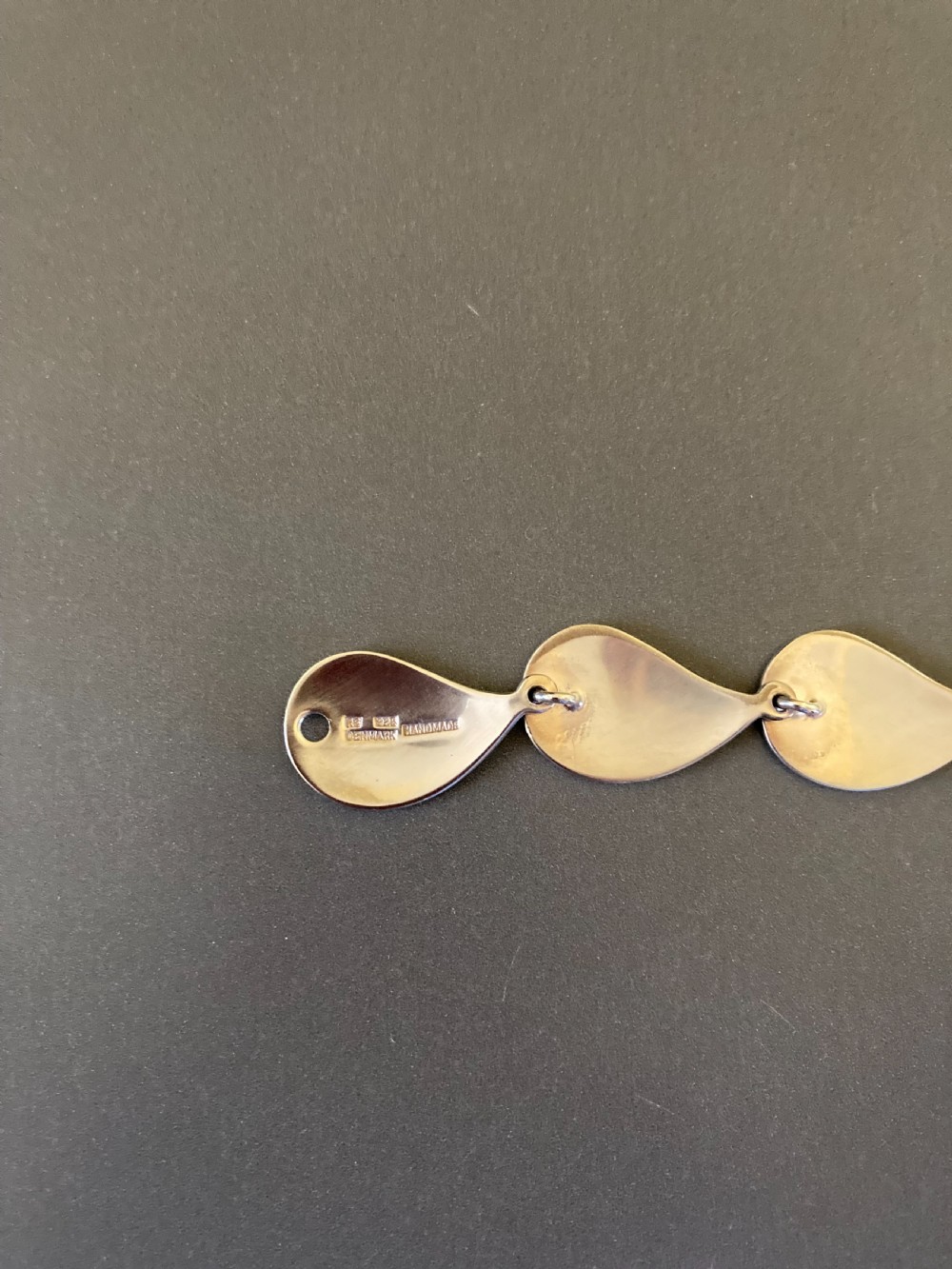 Danish Silver Necklace. By Randers Silver. 1960s. View V