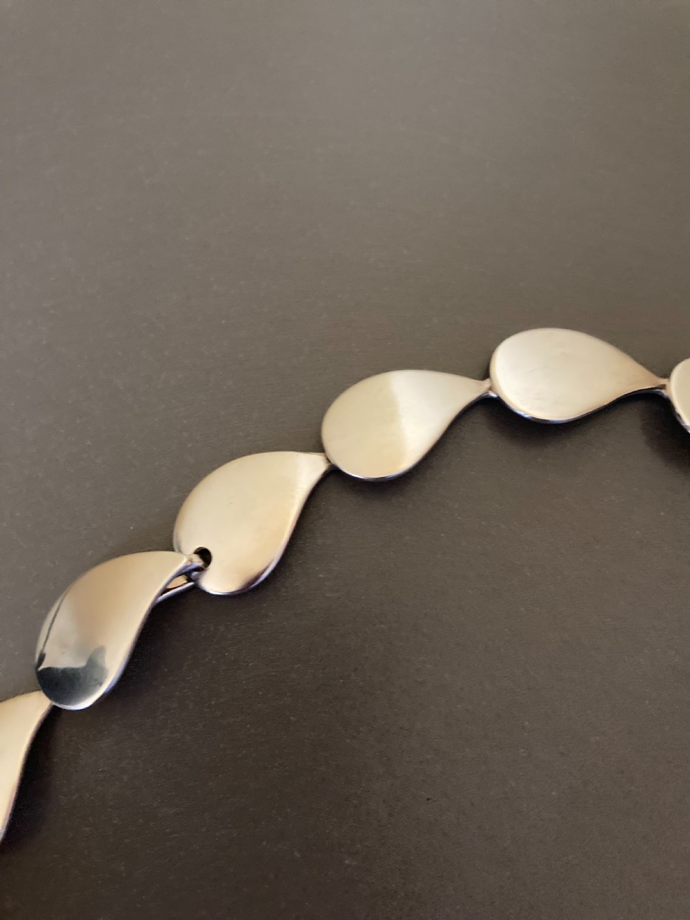 Danish Silver Necklace. By Randers Silver. 1960s. View VII