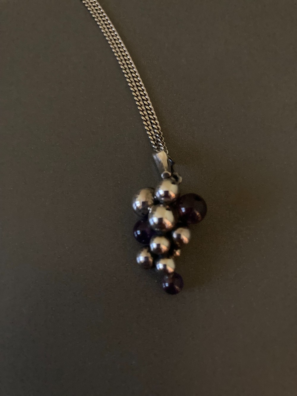 Georg Jensen Danish Silver and Amethyst 