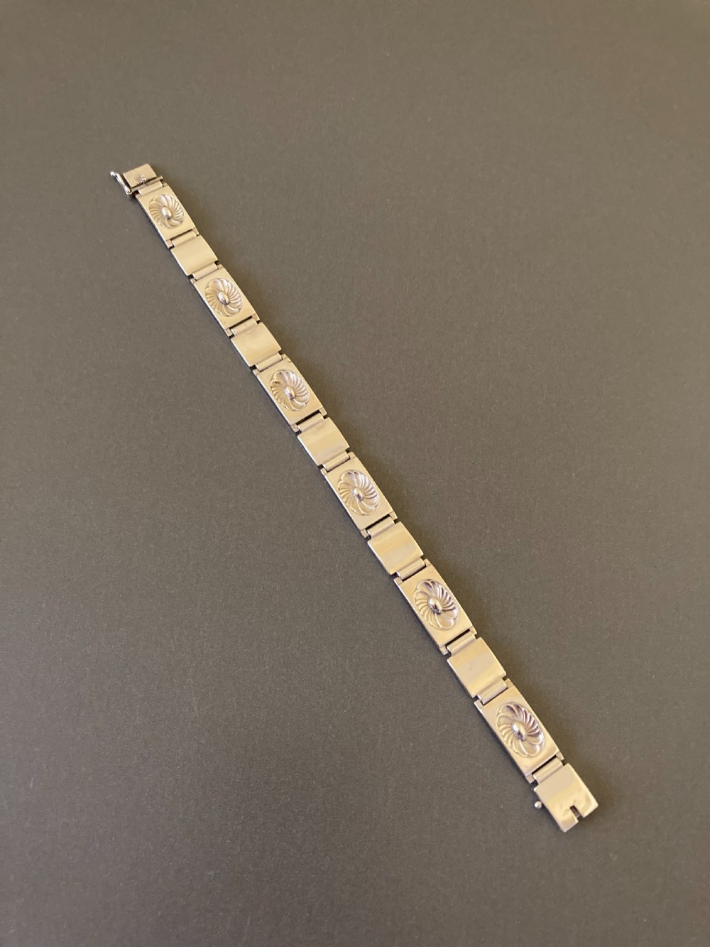 Georg Jensen Danish Silver Bracelet. No 56B. By Henry Pilstrup.