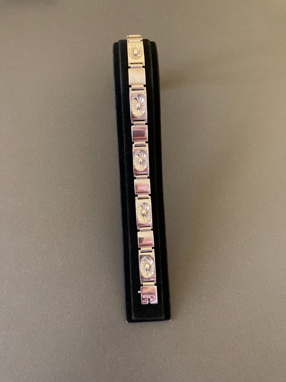 Georg Jensen Danish Silver Bracelet. No 56B. By Henry Pilstrup. View IV