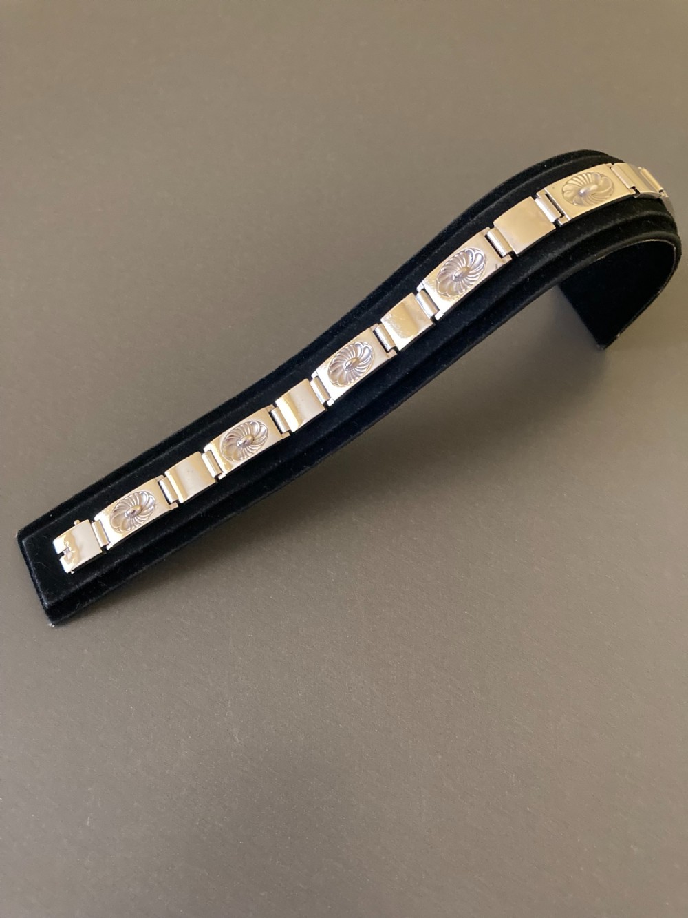 Georg Jensen Danish Silver Bracelet. No 56B. By Henry Pilstrup. View V