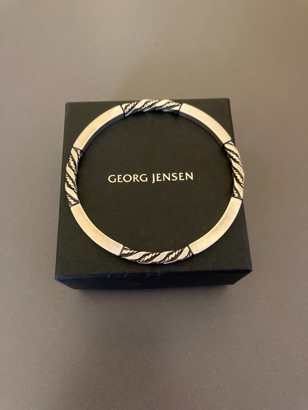 Georg Jensen Danish Silver Bangle. No 17C. View IV