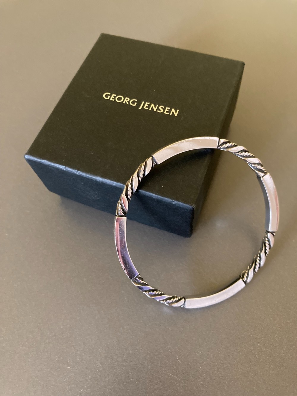 Georg Jensen Danish Silver Bangle. No 17C. View VI