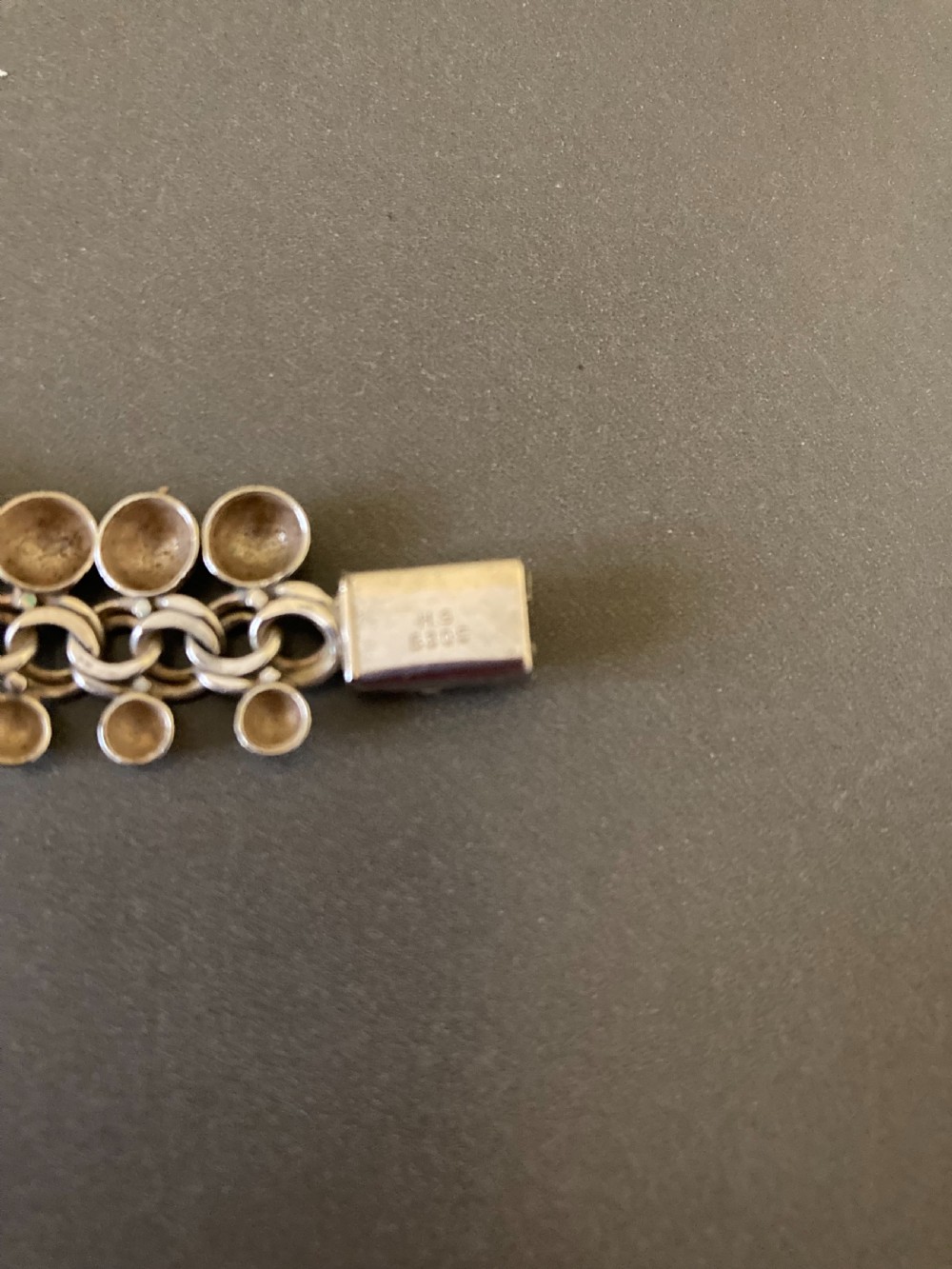Danish Silver Necklace. 1950s. By Hermann Siersbol. View VI