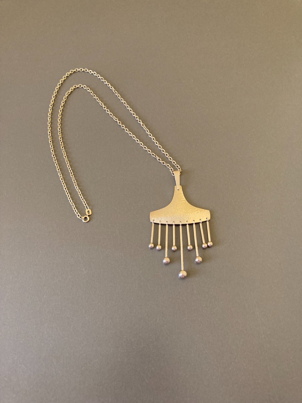 Danish Silver Pendant. 1960s. By Hermann Siersbol. View II