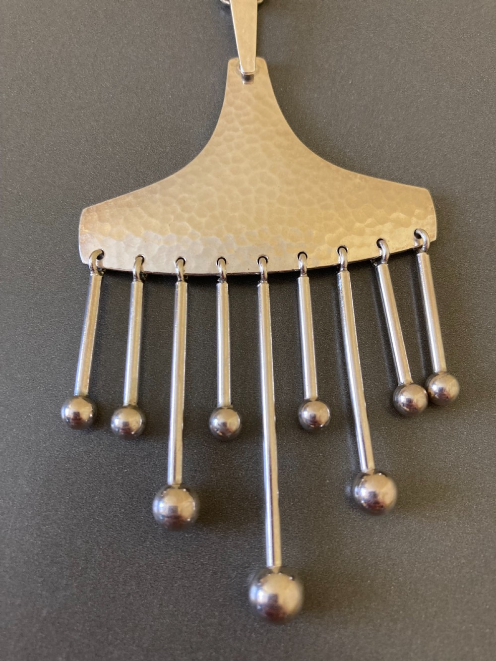 Danish Silver Pendant. 1960s. By Hermann Siersbol. View III
