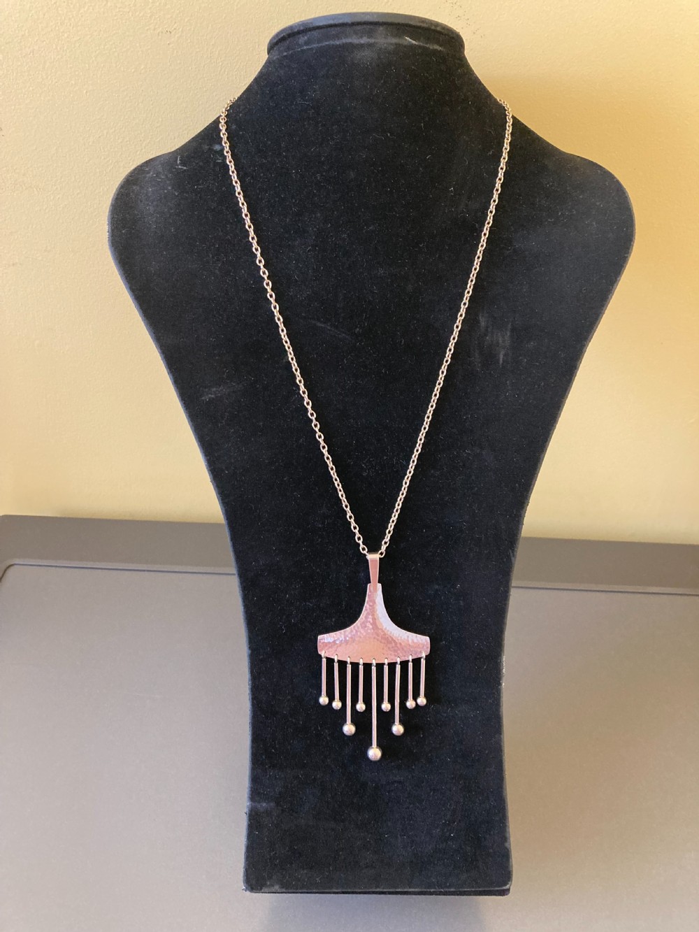 Danish Silver Pendant. 1960s. By Hermann Siersbol. View IV