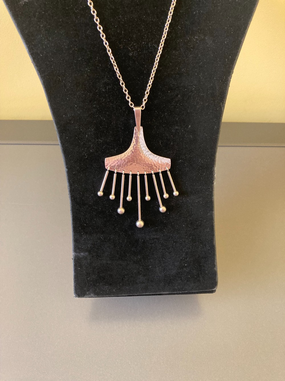 Danish Silver Pendant. 1960s. By Hermann Siersbol. View V
