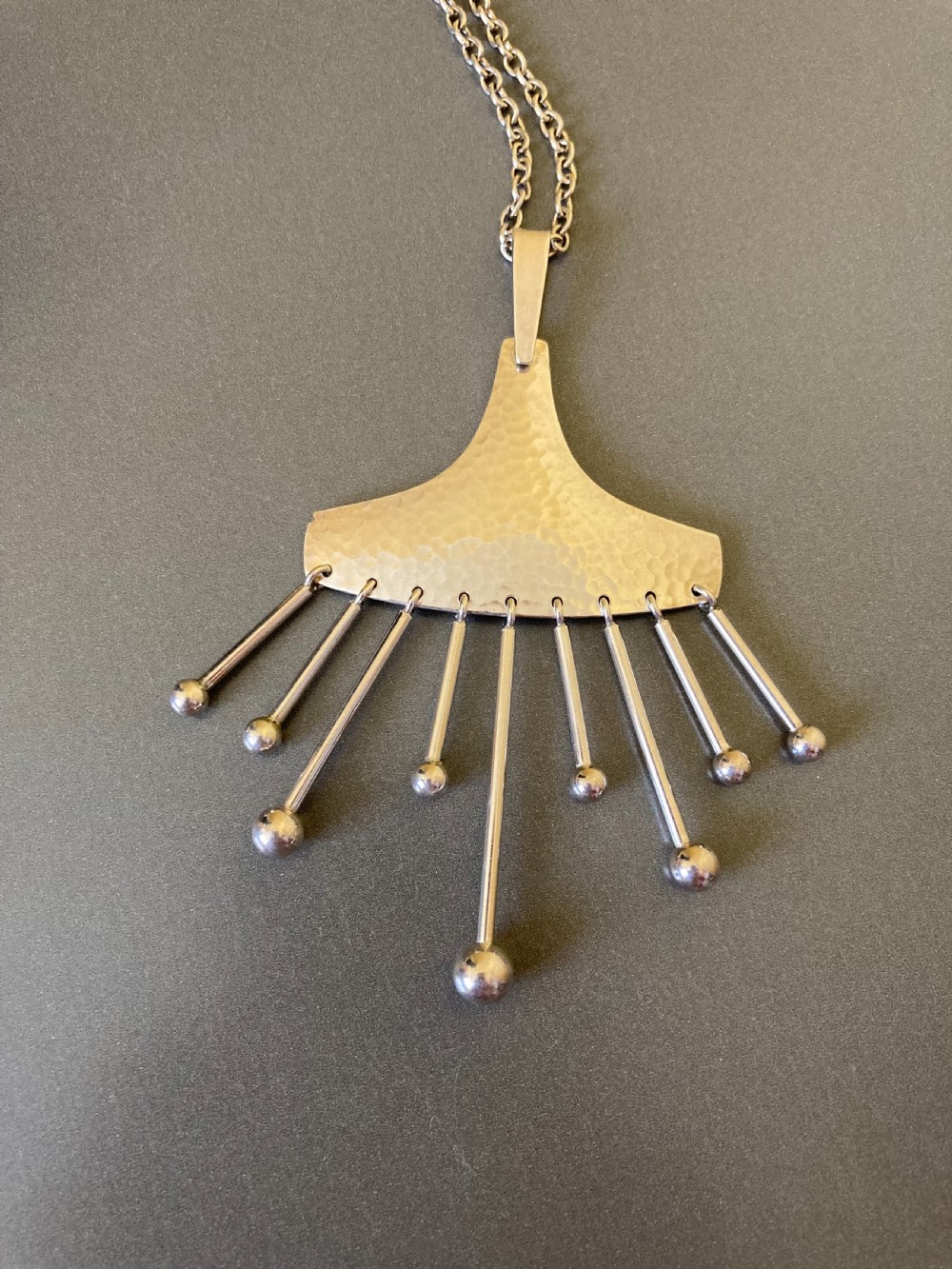 Danish Silver Pendant. 1960s. By Hermann Siersbol. View VII