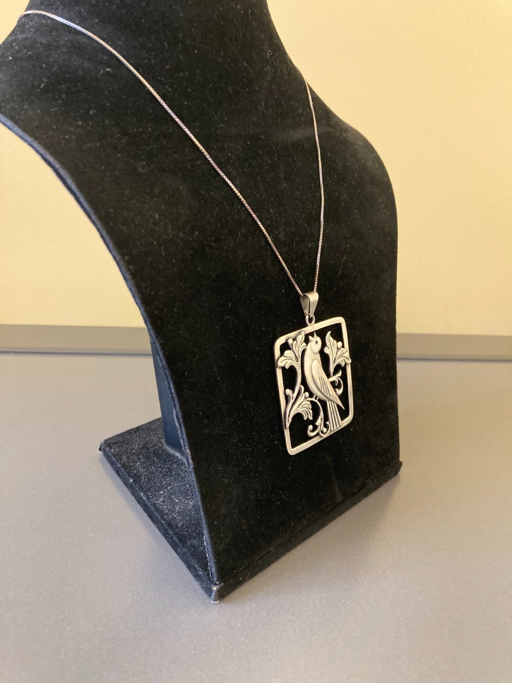 Danish Silver Pendant. 1930s. View V