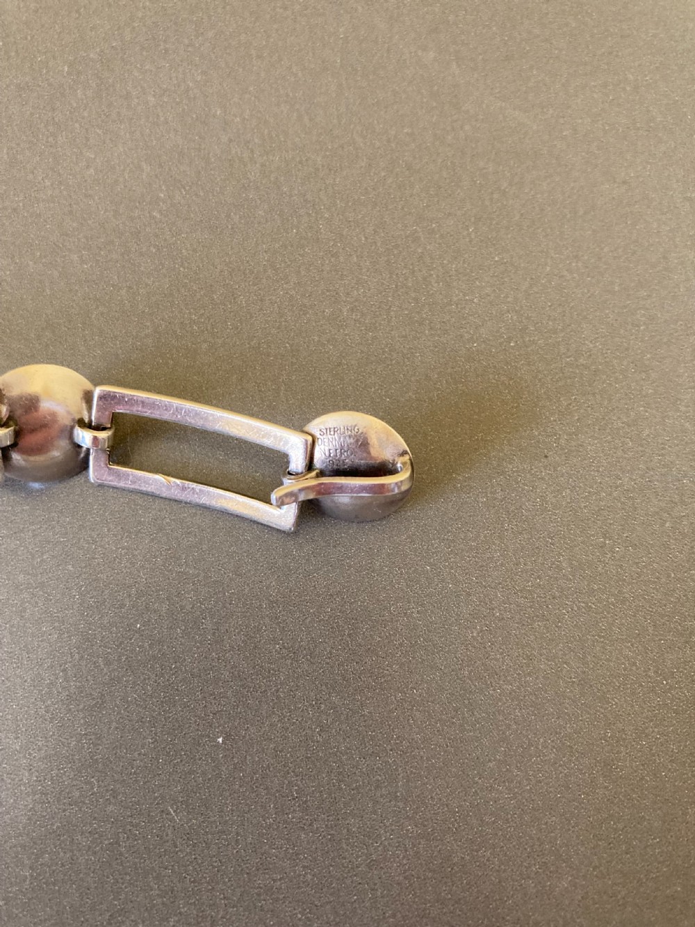Danish Silver Necklace. By N E From. 1960s. View V