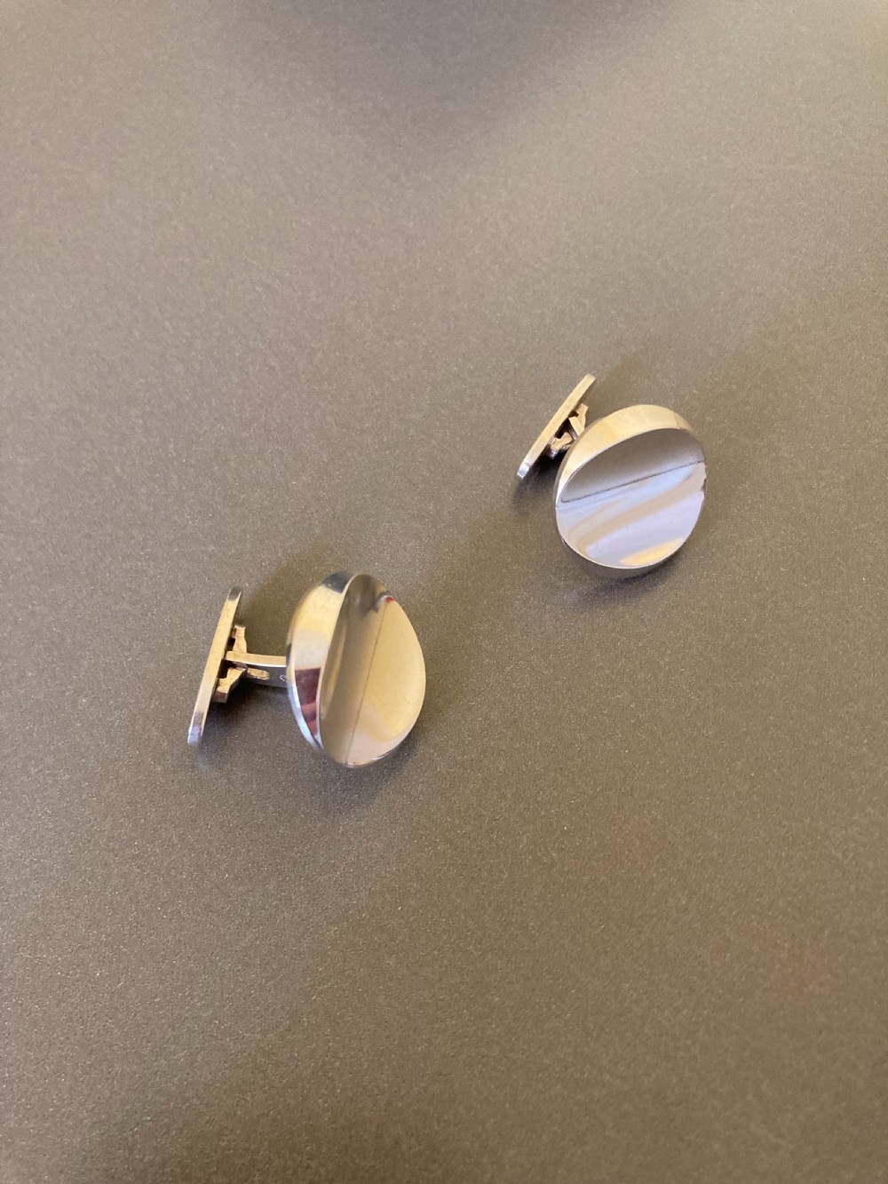 Georg Jensen Danish Silver Cuff Links. No 107.