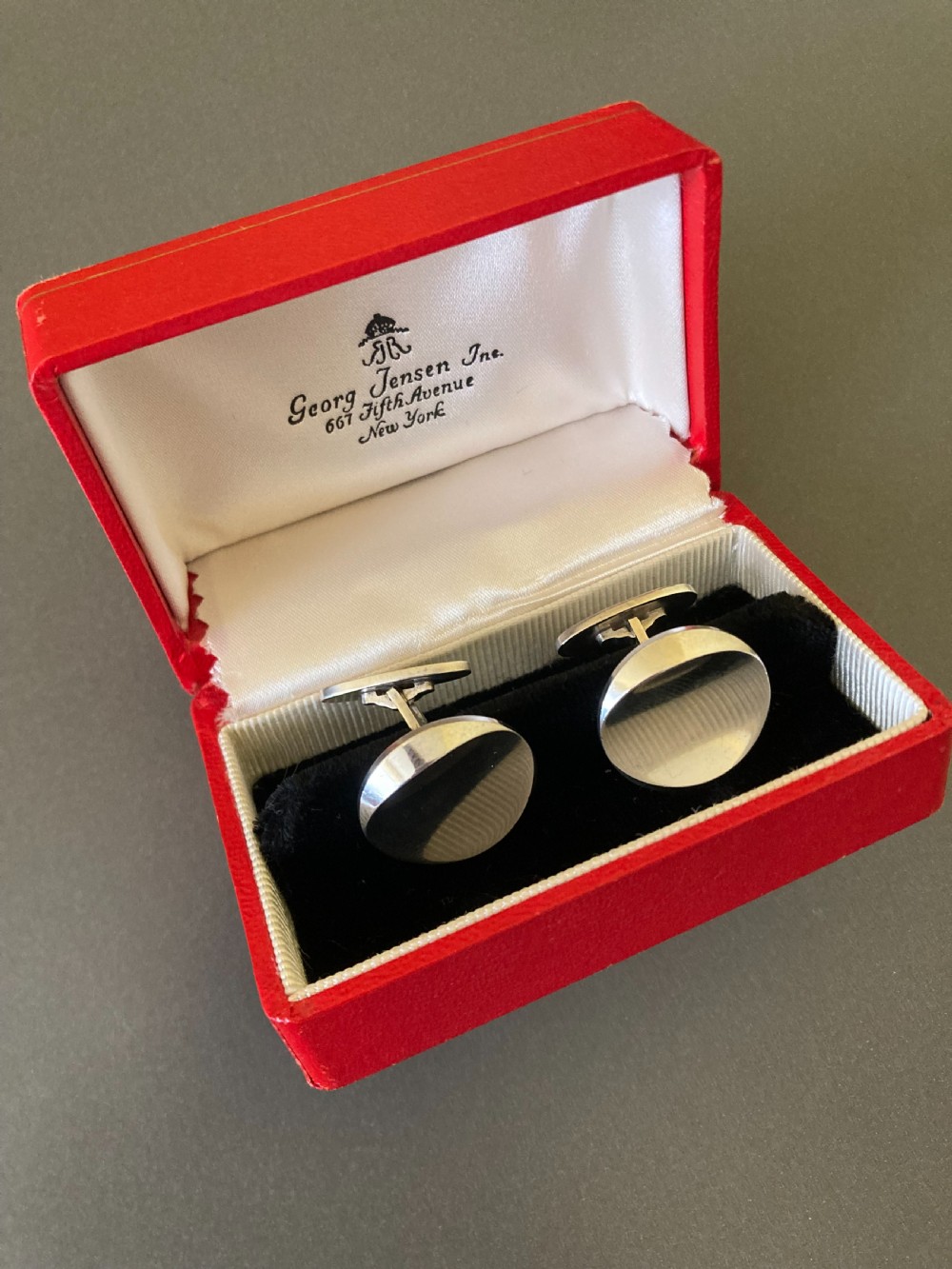 Georg Jensen Danish Silver Cuff Links. No 107. View V