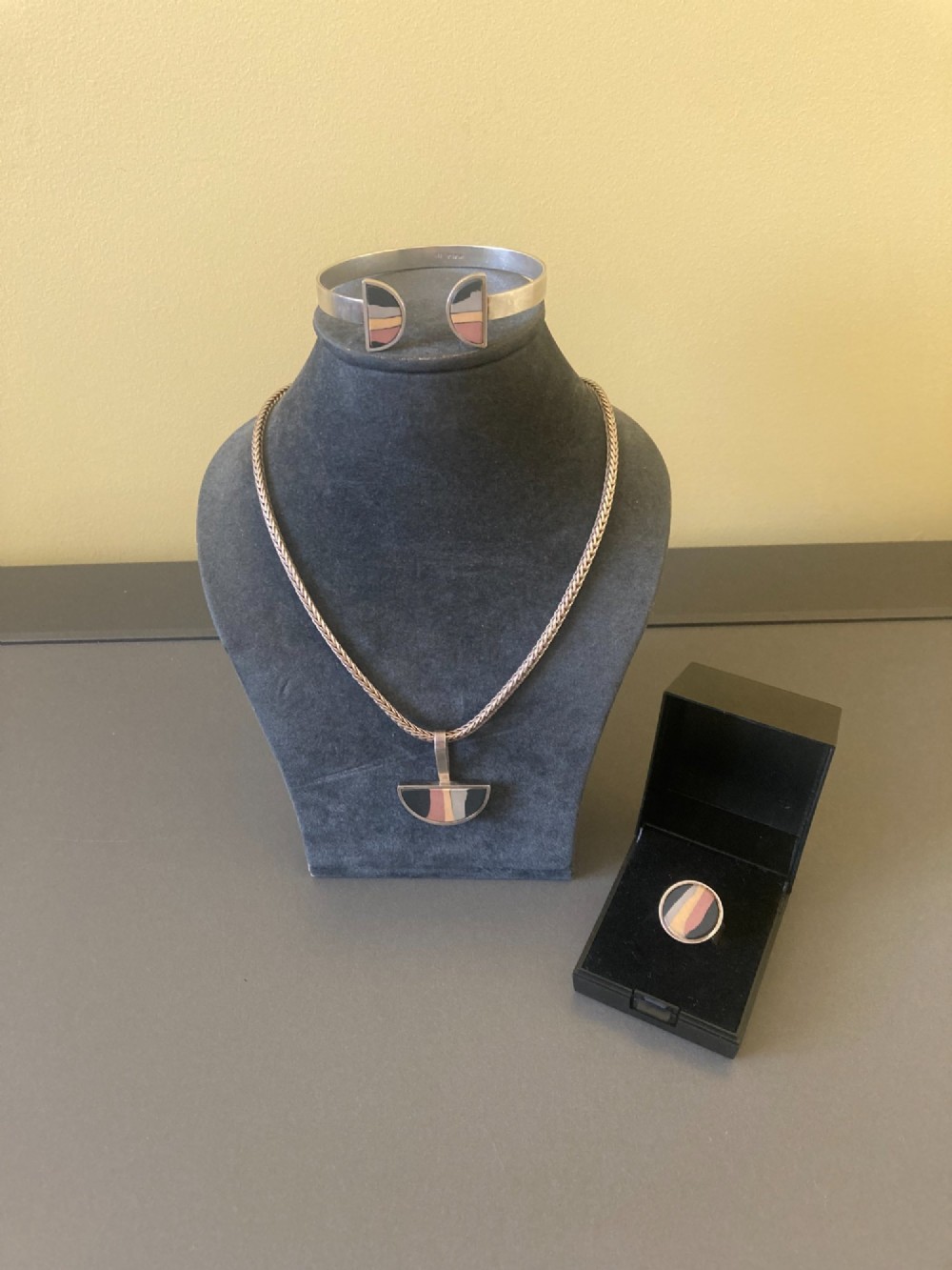 Danish Silver Bangle. By Hilke Andersen. View VI