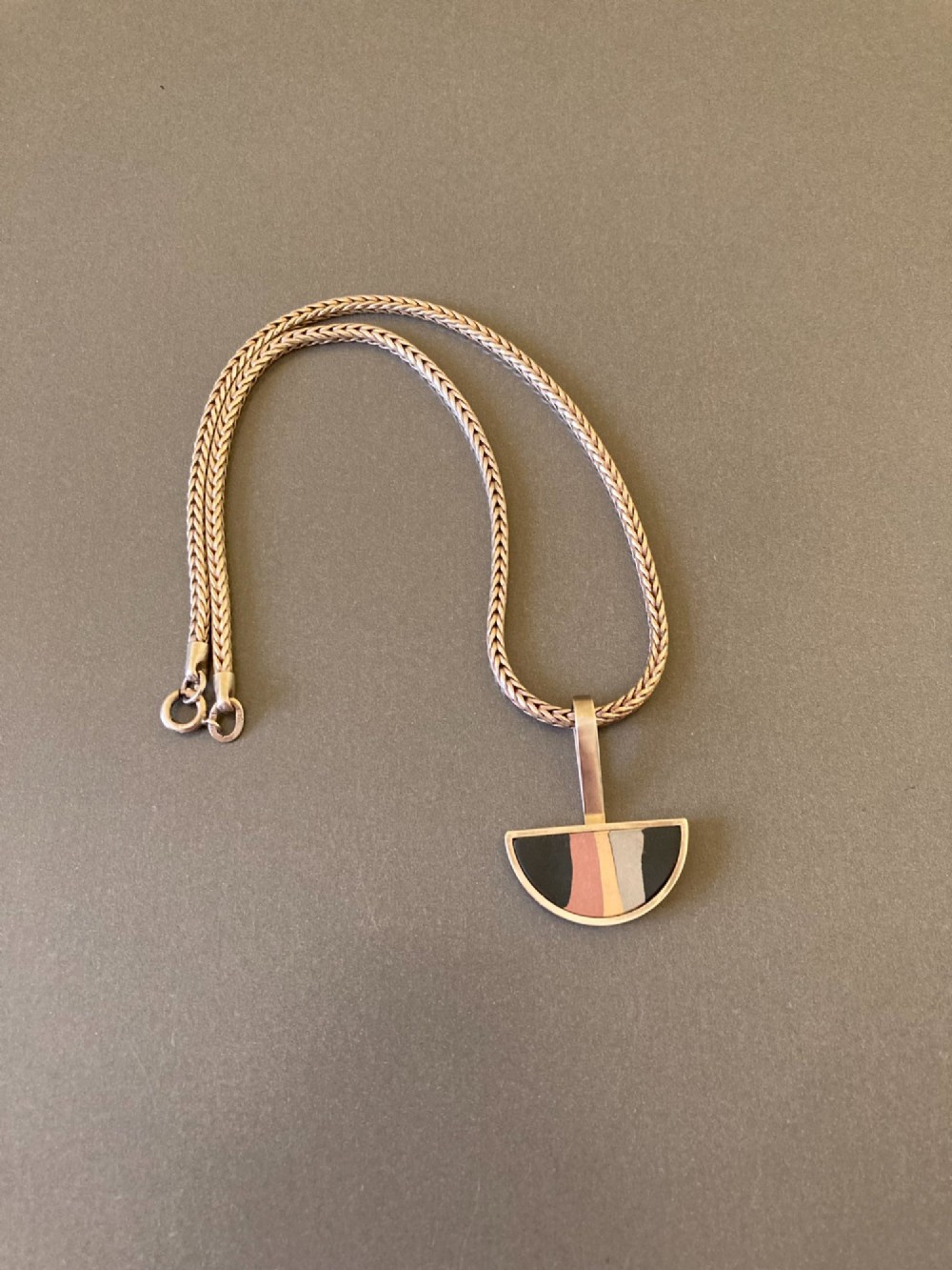 Danish Silver Pendant. By Hilke Andersen.