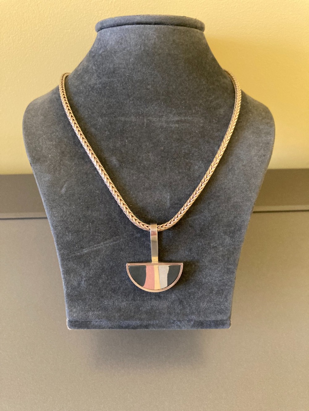 Danish Silver Pendant. By Hilke Andersen. View III