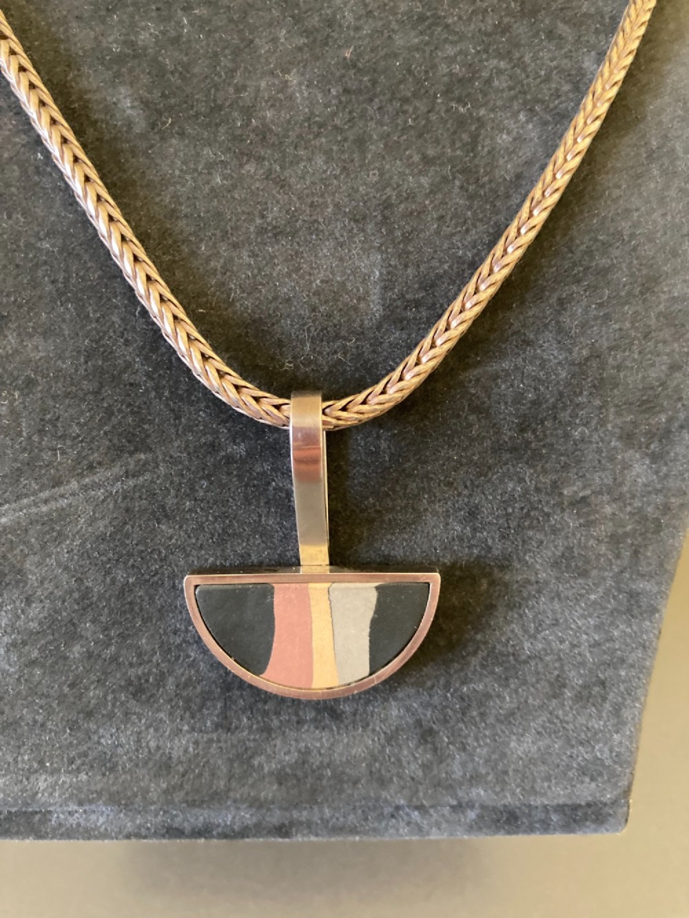 Danish Silver Pendant. By Hilke Andersen. View IV