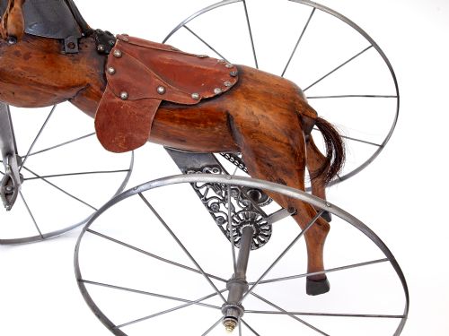 FRENCH VELOCOPEDE CHAIN DRIVEN HORSE TRICYCLE - ADDITIONAL PHOTO 1