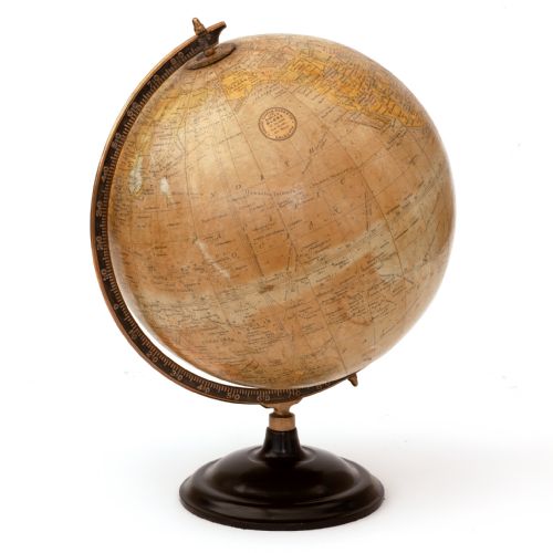 chandy charan co of calcutta 12 terrestrial globe - CATEGORY: ANTIQUE MISCELLANEOUS - DATED 1930
