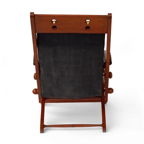 MATCHED PAIR OF 19TH C FOLDING COLONIAL CAMPAIGN CHAIRS - ADDITIONAL PHOTO 3