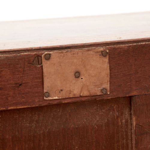 ANGLO INDIAN PANELLED BACK TWO SECTION CAMPAIGN CHEST - ADDITIONAL PHOTO 4