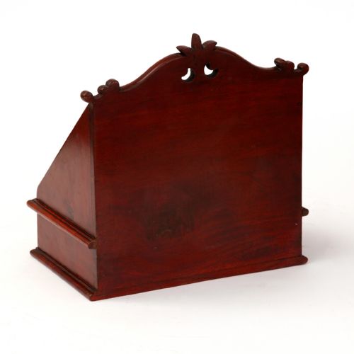 CARVED MAHOGANY WATERFALL DESK TIDY - ADDITIONAL PHOTO 3