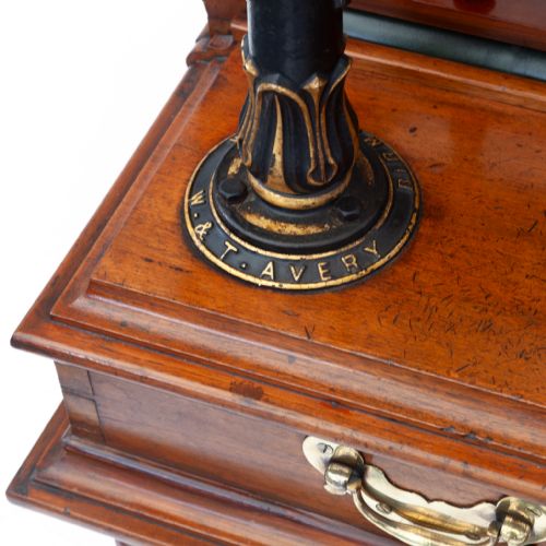 STUNNING CONDITION MAHOGANY JOCKEY SCALE BY W T AVERY - ADDITIONAL PHOTO 3